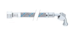 Flexible métallique NG / DN6-DN8 - nitrile NBR avec tresse acier galvanisé - raccords acier zingué ou laiton_2