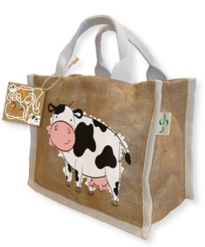 Sac réutilisable en fibre de jute naturel - sans lamination - avec poignées en coton biologique_2