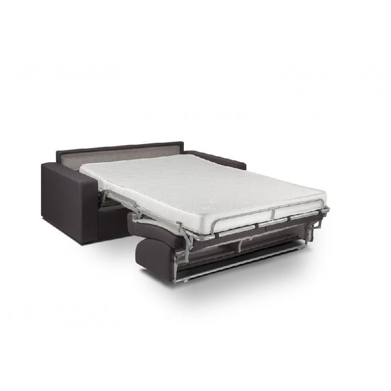 Canapé convertible Night Express 120 cm - Matelas 14 cm en mousse polyuréthane - Marron_2