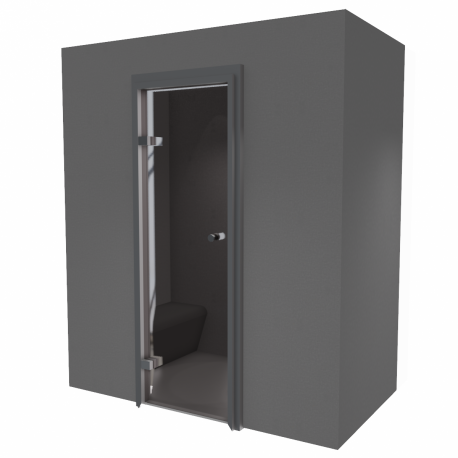 Cabine hammam sur mesure avec receveur, générateur vapeur et accessoires fournis