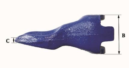 Dents de godet FK1 SA - Fastkey - Références et dimensions précises_2