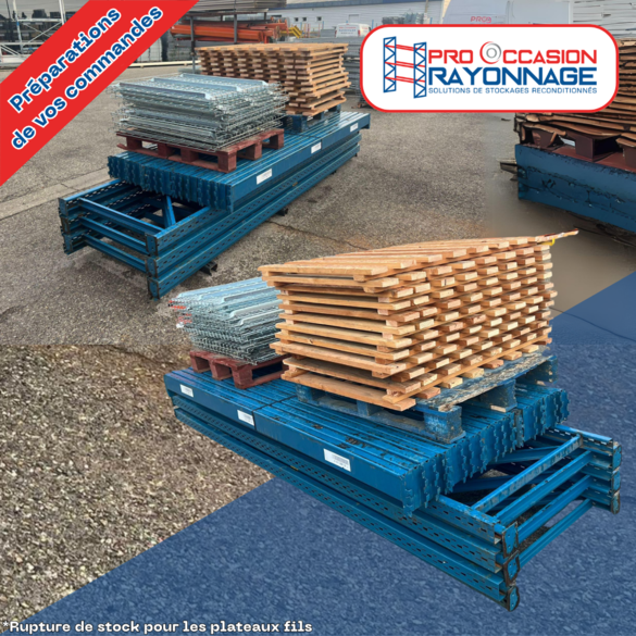 Lot de rayonnage industriel - Hauteur 3 500mm, Longueur 14 040mm, Profondeur 1 000mm - Provost Propal_2