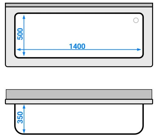 Plonge batterie 160x70cm sur meuble_2