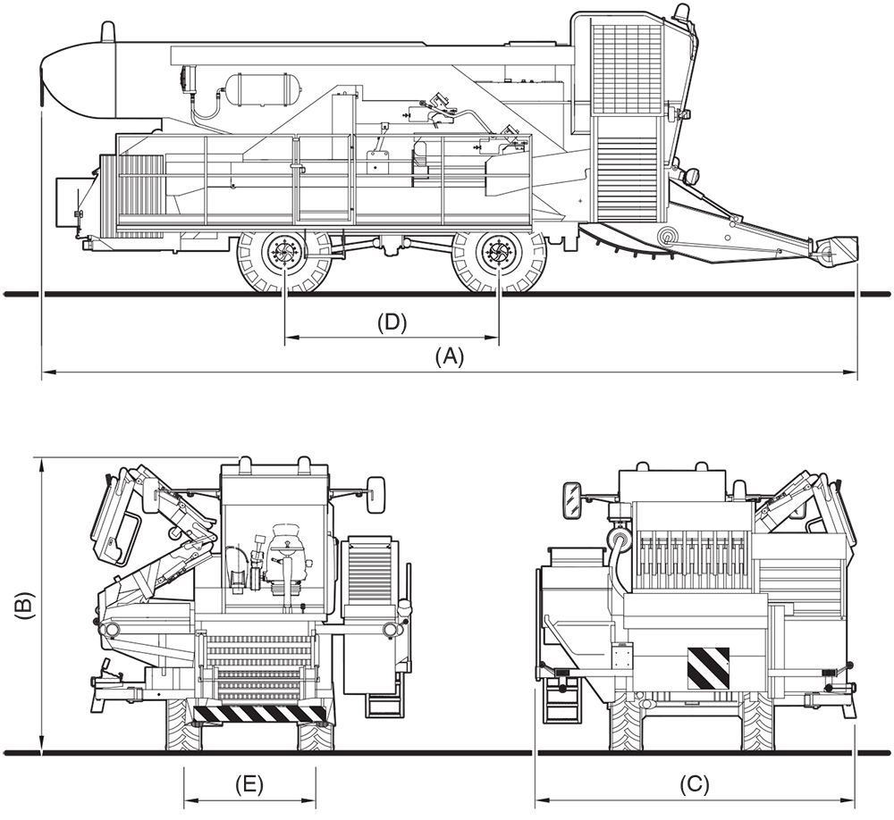 Récolteuse de tomates th 500 - mts - capacité de récolte 50 à 60 t/h - puissance 192 kw_2