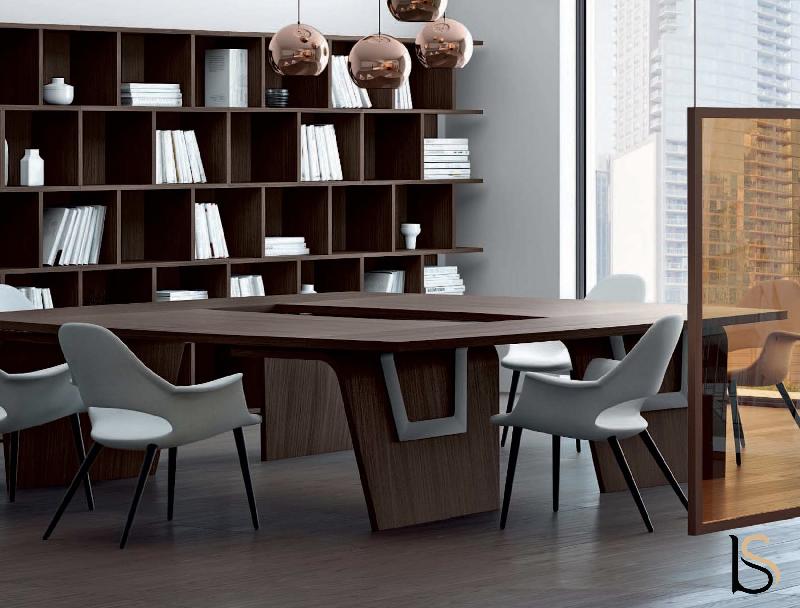 Table de réunion Larus pour 8 à 10 personnes - Dellarovere - Noyer, 274_2