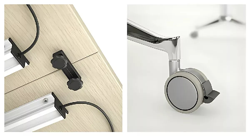 Table polyvalente rabattable sur roulettes So Leon_2