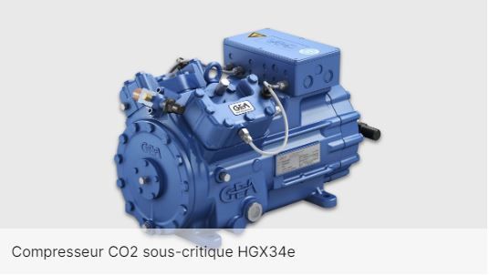 Hgx12e co2 - compresseur frigorifique semi-hermétique - gea - 49,2 m³/h_2