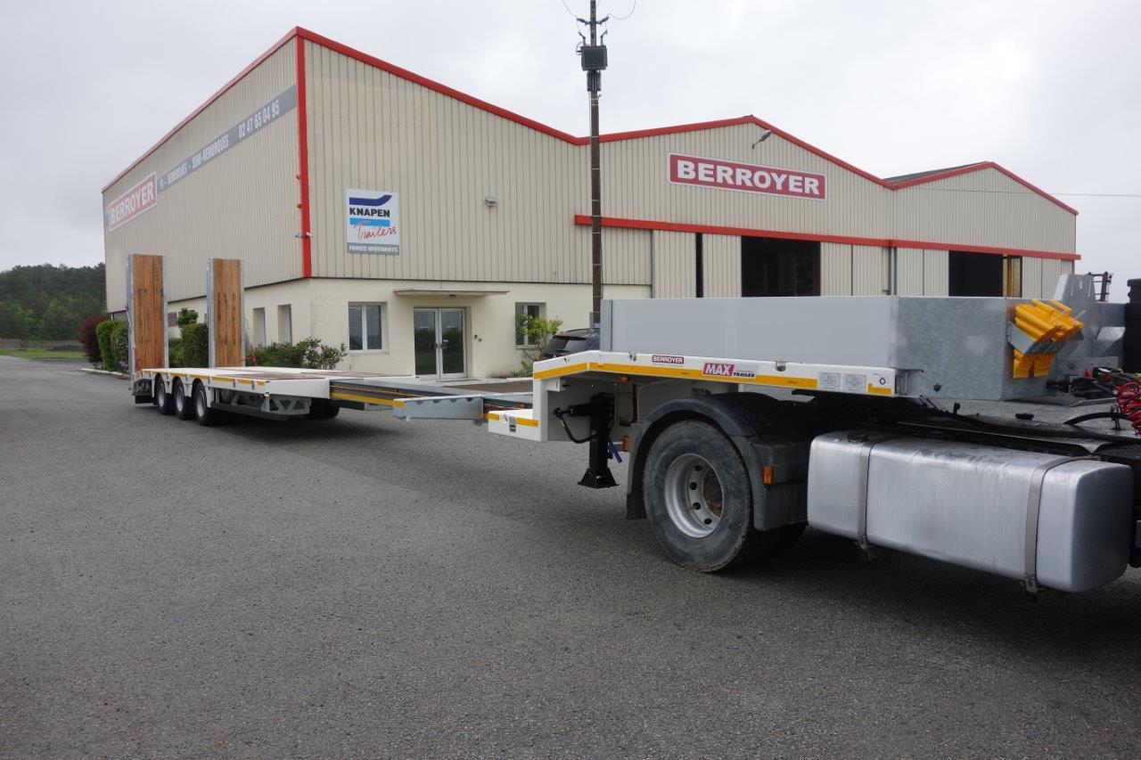 Semi-remorques porte-engins MAXTRAILER MAX100 extensible - 3 essieux SAF - freins tambours - véhicule neuf 9009_2