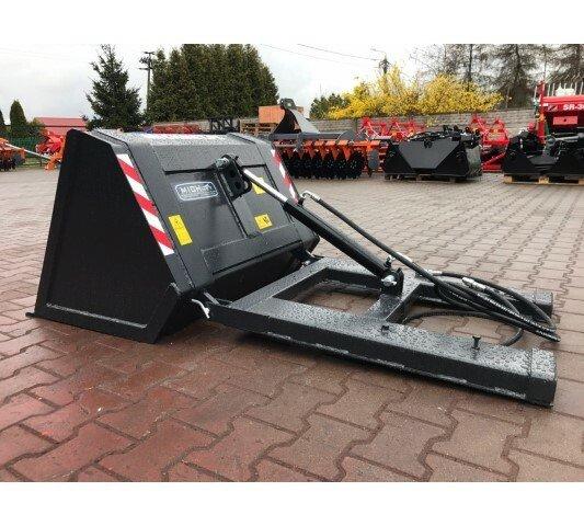 Godet vrac hydraulique NC 1.0m pour fourches à palettes - basculement hydraulique - Occasion_2