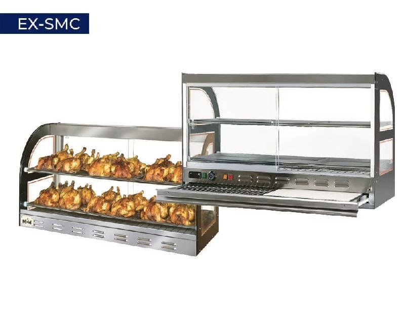 Vitrine chaude pour poulets avec tiroir à découper EX-SMC MCM_2