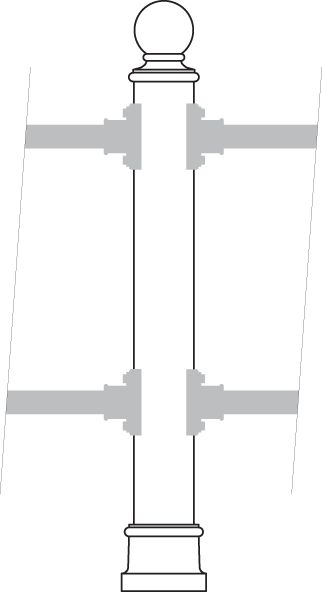 2971 - Melia - Barrières urbaines en fonte et acier - Neri Spa - Finition écologique gris Neri_2
