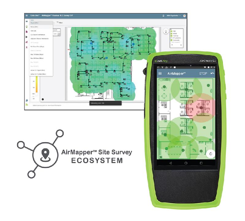 Analyseur de réseaux sans fil WiFi 6 et Bluetooth/BLE - AirCheck G3 PRO - 3 bandes 2.4/5/6 GHz - NetAlly_2