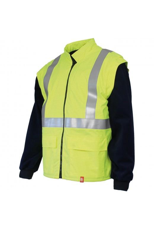 Gilet multirisques ATEX intempéries HV avec manches amovibles - réf. 138*MPHVJ_2