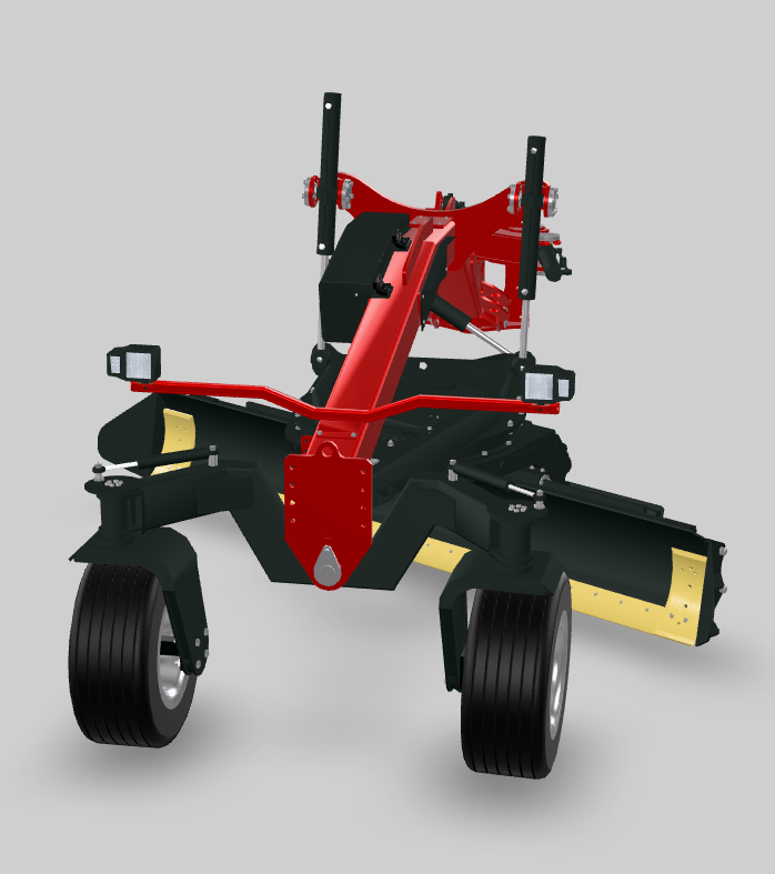 Niveleuse à montage frontal pour les tracteurs et chargeuses sur pneus - PTH PRODUCTS_2