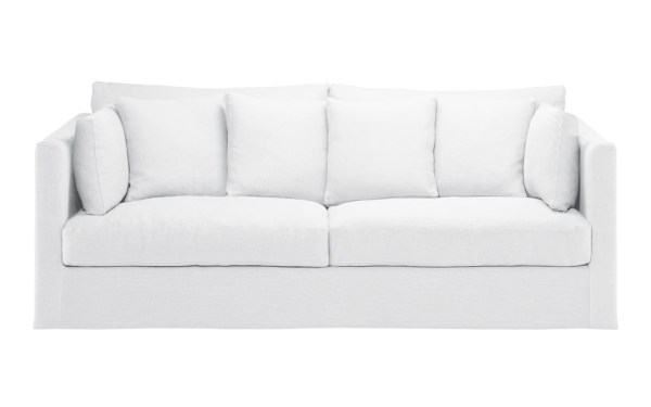 Canapé 5 places Nomad 220 cm - Home Spirit - Confortable et généreux avec coussins en plumes et structure en hêtre_2