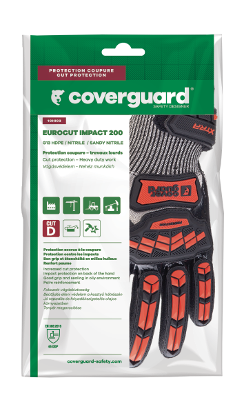 GANTS manutention ANTI COUPURES ANTI chocs IMPACT 200 rouge cut d (4443)_2