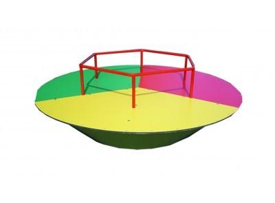 Soucoupe Volante en Pin Nord Rouge - Modèles Bambin et Junior - Tranche d'âge 3 à 10 ans - Diamètre 1.70m à 2.30m - Traitement Autoclave Classe 4_2