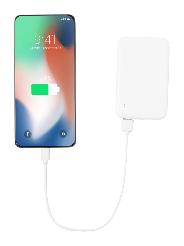 Power bank RABS - plastique ABS recyclé - batterie 5 000 mAh avec ports USB et USB-C_2
