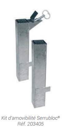 Barrière urbaine Venise - simple croix type Croix de St André - ref 206825 - longueur 1000 ou 1500 mm_2