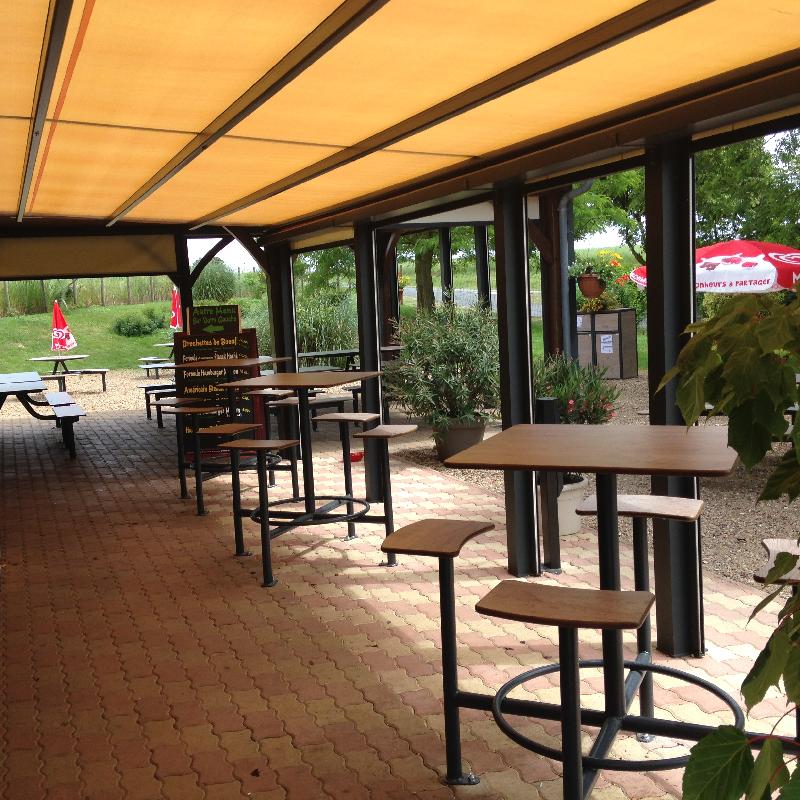 Table pique-nique Haute - 4 places - Moka en HPL_2