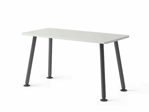 Memo - bureau droit - Herman Miller - 1350x650 mm - mélamine effet grain de bois_2