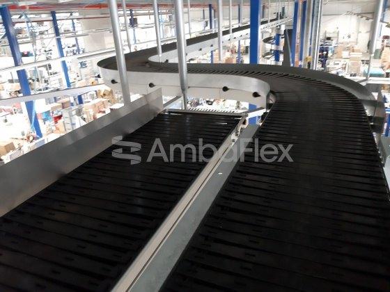 Ambaveyor - Transporteur modulaire pour charges unitaires avec tapis flexible et courbes - Jusqu'à 50 mètres_2