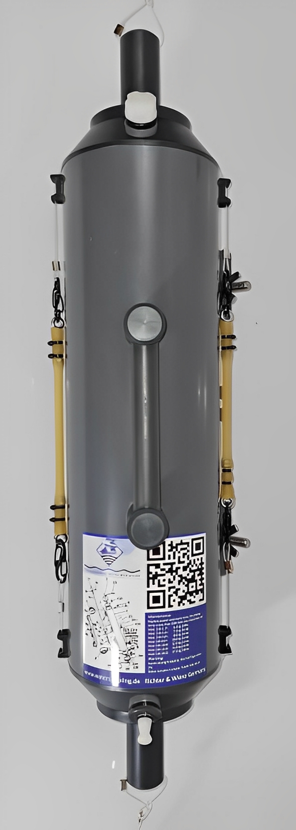 Dispositif Niskin en PVC massif pour échantillonnage en milieu aquatique