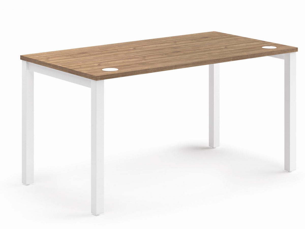 Bureau droit avec plateau rectangulaire d'une profondeur de 80 cm -NOVA PLUS_2
