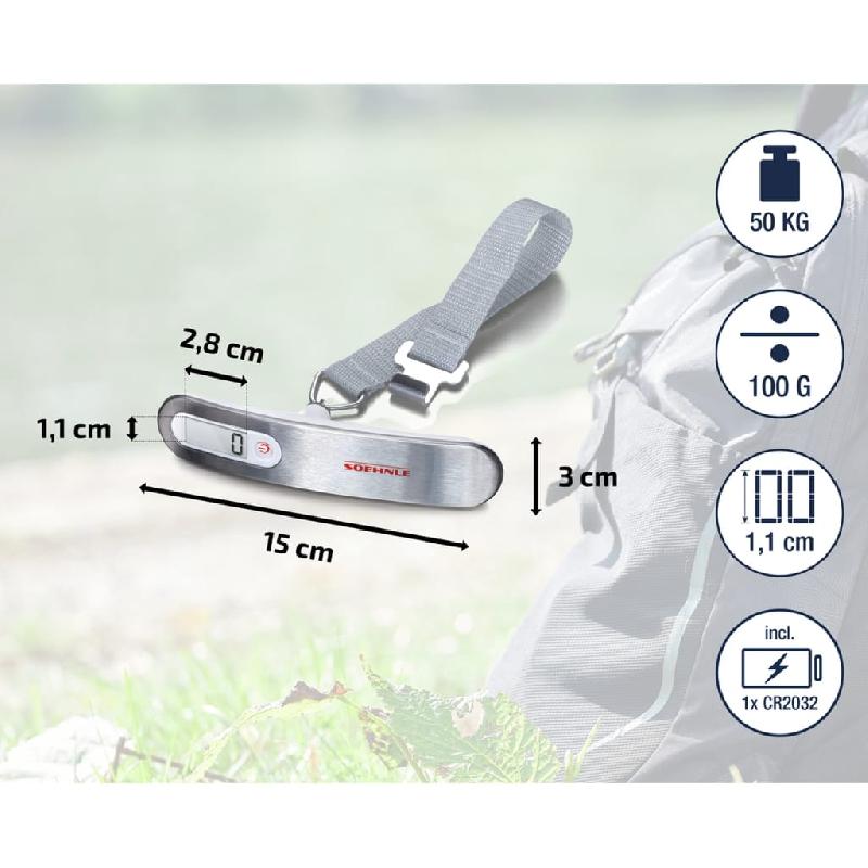 Soehnle balance numérique portable 50 kg argenté 444121_2