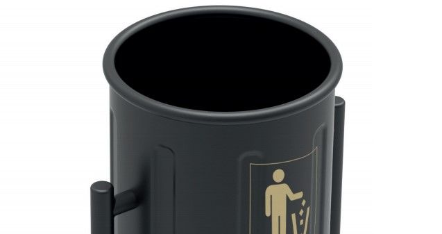 Poubelle publique Up33 - Corbeille Biela - Novatilu - 40 litres - Acier zingué_3