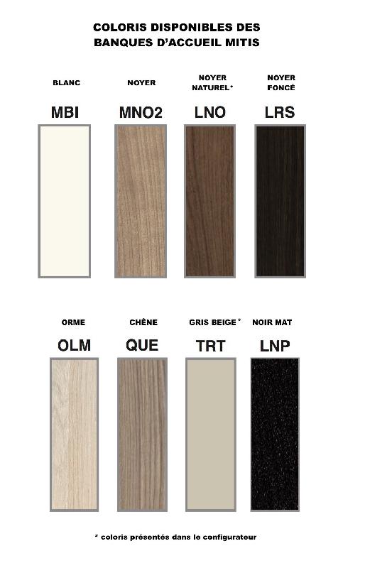 Banque d'accueil lumineuse Mitis - Dellarovere - Non, Noyer / Beige, 305_2