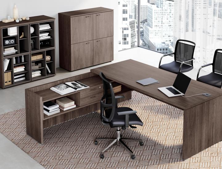 Bureau d'angle avec rangement DELTA EVO - Ref : 155869_2