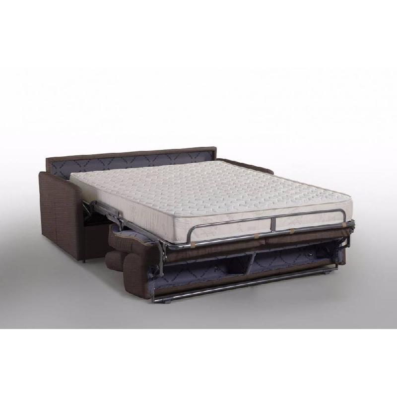 Canapé 3-4 places Paris - Convertible express couchage 160x197 cm - Matelas Excellence Literie 16 cm - Tweed marron_2