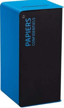 Borne de tri sélectif 75L sans serrure - Support sac sur glissière - CUBATRI_2