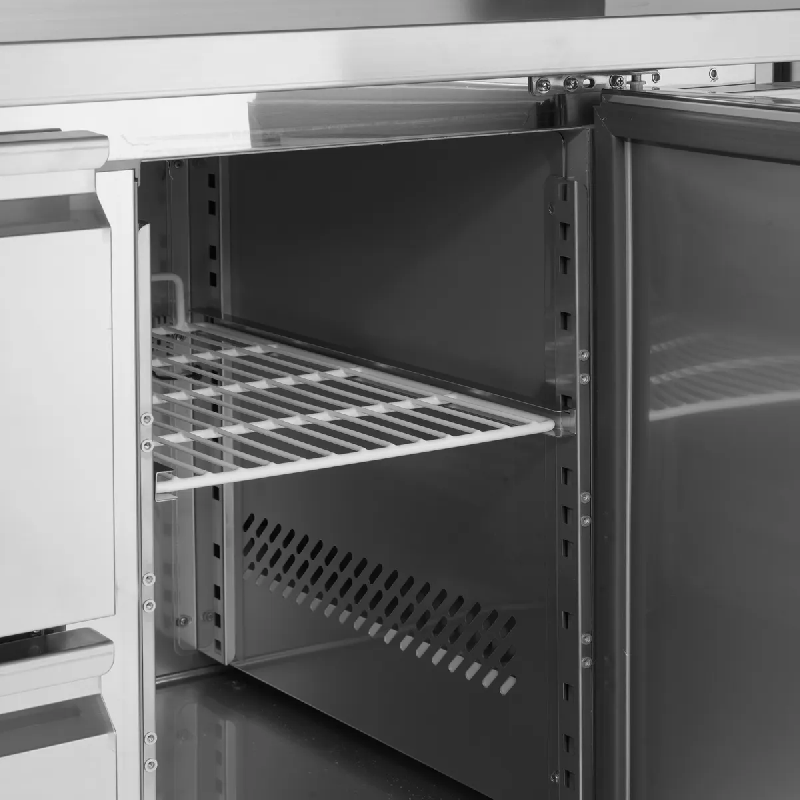 Comptoir pour saladette réfrigéré CK7220 1 porte et 2 tiroirs GN1/1 pces Inox TEFCOLD_2