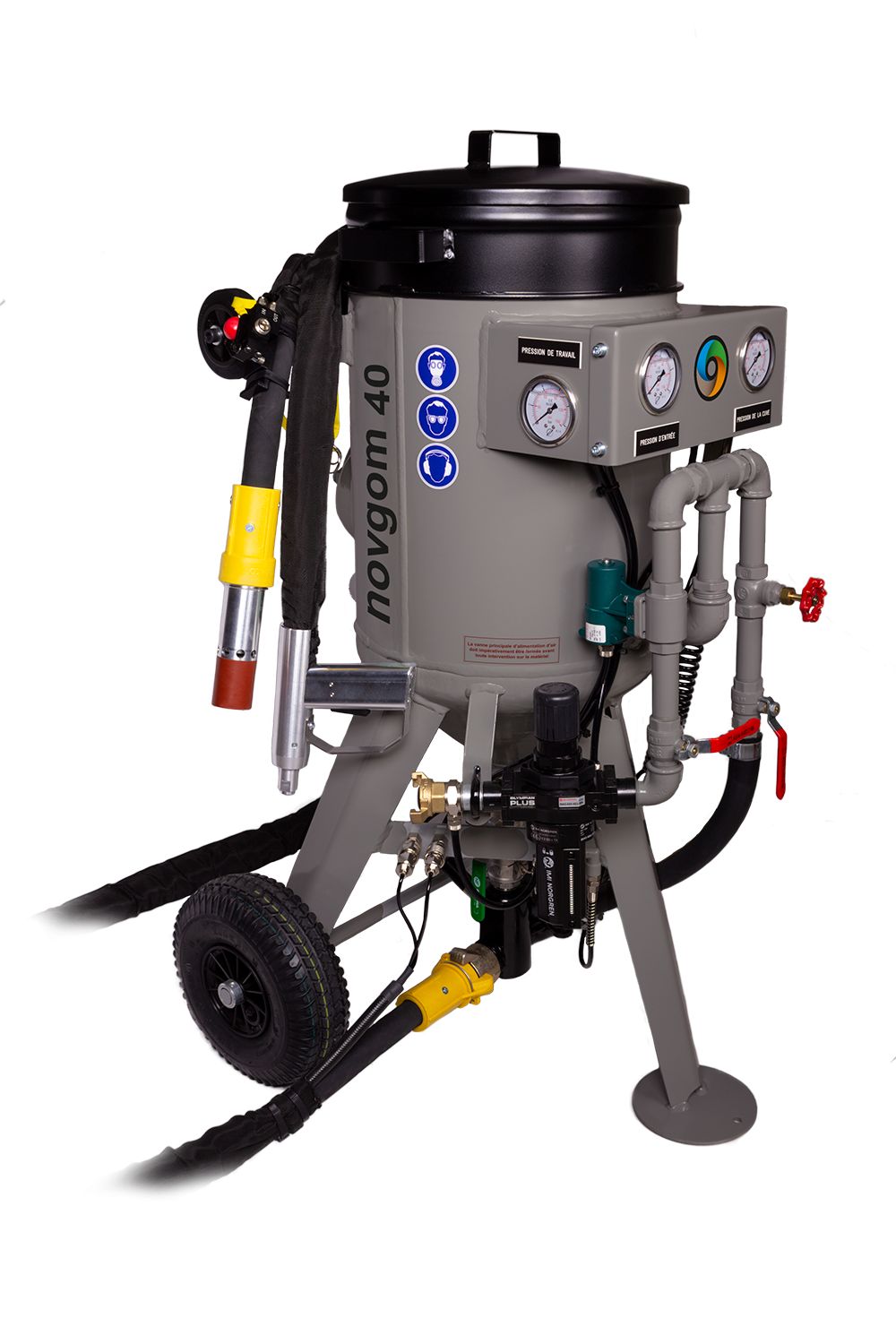 Pack aérogommeuse novgom 40/compresseur atmos pdp20_1