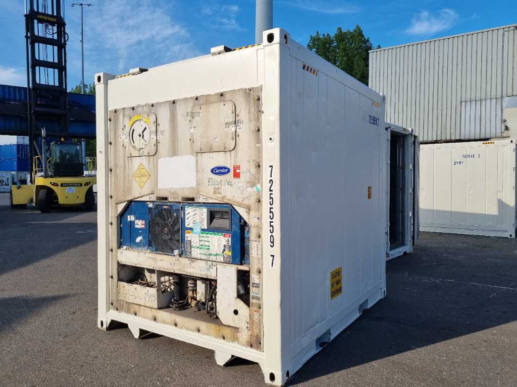 Container frigorifique 10 pieds - Reefer blanc Eurobox - Température contrôlée -25 °C à +25 °C_2