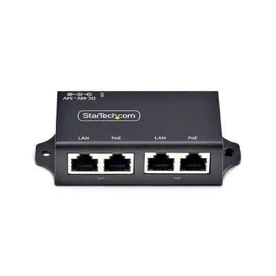 Injecteur PoE+ 2 Ports Gigabit Midspan, 10/100/1000Mbps, PoE+ (802.3af/802.3at), 30W, Ethernet 1Gbps_2