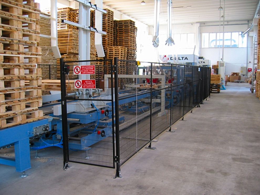 Ligne de clouage machines pour palettes - delta - retourneur à 180°_2