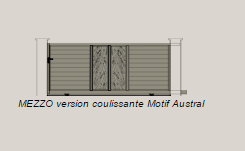 Portail coulissant panorama mezzo / simple vantail / droit / plein / en aluminium_0