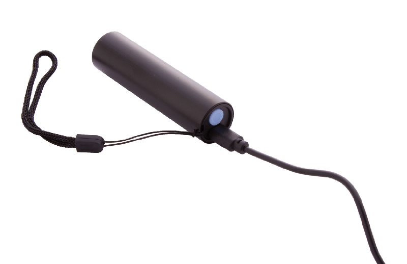 Lampe de poche rechargeable en aluminium - LED haute puissance - Batterie USB intégrée - Couleur noire_2