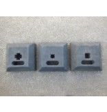 Minibloc - Traffimex - Pied de balise 15 kg - Ouvertures 40 x 40 mm, 60 x 60 mm et 40 x 80 mm - Réf. 11-6015-001_2