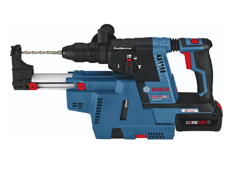 Perforateur Bosch GBH18V-26K24GDE - Marteau perforateur sans fil 18V avec collecteur de poussière HEPA et batterie CORE18V_2