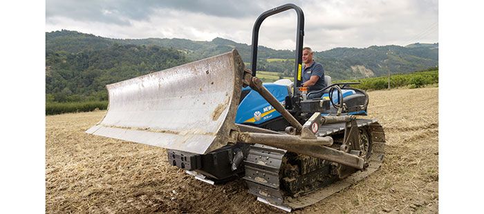 Tracteur à chenilles New Holland TK4.80n avec puissance de 74 à 99 chevaux