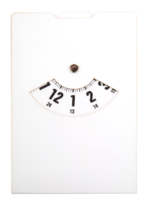 Disque de stationnement en papier plastifié personnalisable - Impression quadri incluse - Minimum 100 pcs_2