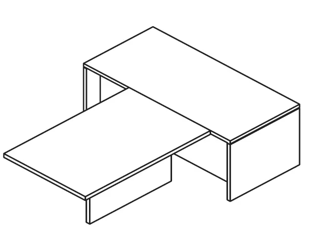 Bureau de Direction design italien avec retour frontal et voile de fond So Terra_2