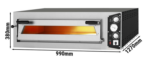 Four à pizza professionnel électrique 6 x pizzas ø35 cm - 400v (triphasé)_2