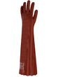 Gants de protection chimique en PVC - 580 mm - Simple enduction - Coloris rouge - Traitement Sanitized®_2