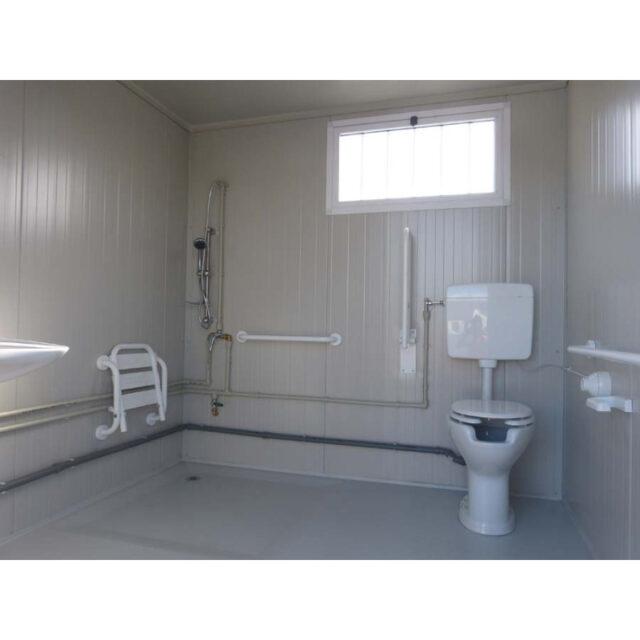 Bloc Sanitaire PMR neuf - WC PMR et Lavabo PMR - Plancher renforcé bois-ciment - Assemblé en France_2