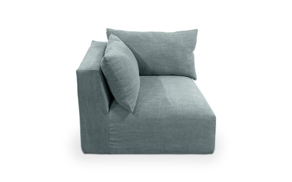 Chauffeuse d'angle Mykonos 100 x 100 cm - Home Spirit - Modulable et déhoussable_2